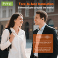 thumbnail image 2 of HTC NE08 Wireless Earbuds Open Ear Translation Earbuds Real Time for 134 Languages Translator Headphones Noise Cancelling, 2 of 11