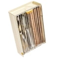 thumbnail image 3 of Soporte para palillos, escurridor de palillos de plástico montado en la pared, soporte para utensilios para cocina, cubiertos, cuchara, crema, 3 of 5
