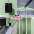 thumbnail image 4 of Arrow Classic Steel Storage Shed, 6x5, Sage Green, 4 of 8