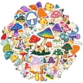 thumbnail image 2 of 35pcs-50pcs Colorful Sticker Pack Mushroom Stationery Stickers Cute Graffiti Decals for Luggage Laptop Suitcase, 2 of 9