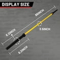 thumbnail image 3 of Olympic Barbell Bar,500bl,700bl,1000bl, Capacity Available with Hard Chrome Sleeves for Gym Home Exercises, Yellow Barbell Bar Weightlifting and Powerlifting, 3 of 5