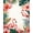 Pink Coral Green, Pattern 3, variant on Design&I 4'x6' Washable Area Rug Flatweave Daily Traffic Ready Vintage Border Botanical Boho Blooms Damask Symmetrical Scrolls for Dorm Room, Living Apartment