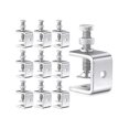 thumbnail image 1 of 10 Pcs Stainless Steel C Heavy Duty 1 3/16 Inch With Stable Wide Jaw Opening Small Screw For Metal, 1 of 5
