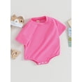 thumbnail image 2 of Bagilaanoe Newborn Baby Girl Boy Rompers Short Sleeve Bodysuits 3M 6M 12M 18M Infant Casual One Piece Short Jumpsuit, 2 of 8