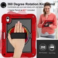 thumbnail image 3 of Heavy Duty Rugged Case For iPad (A16) 11th Gen / 10th Gen Shockproof Cover with Rotatable Stand & Shoulder Strap & Hand Strap & Pencil Holder, 3 of 10