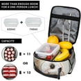 Basketball Camouflage Lunch Bags Reusable Leakproof Insulated Lunch Box