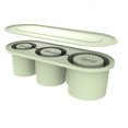 thumbnail image 1 of Bandeja para cubitos de hielo compatible con la taza Stanley de Ukulork, 3 piezas de silicona cilíndricas, 1 of 8