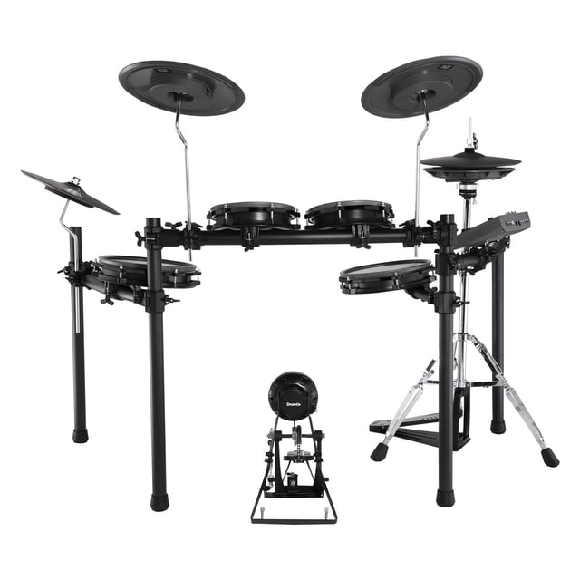 DRUMCO Set de Batería Electrónica 9 Piezas Pad Negro MERCURY II - BK PAD DRUMCO