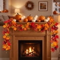 thumbnail image 5 of Halloween Garland 59in Marigold Artificial Flower Hanging String for Festival Wedding Diwali Home by OVFUIZ, 5 of 9