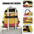 thumbnail image 3 of FORMRS Mini Backpack Purse for Women Quilted Travel Daypack Casual Shoulder Bag, Orange Cocktails, 3 of 7