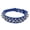 Dark Blue, variant on Punk Spiked Round Leather Dog Collar, Cool Bullet Stud Protective Pet Neck Strap, Adjustable Decorative Leather Collar For Medium Large Dogs Daily Walking And Trendy Outfit Matching-(Light Blue,M)