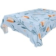 thumbnail image 2 of 54x54 Inch Tablecloth Polyester Square Tablecloth for Home Kitchen Dinner Decor Small Tulips Pattern, 2 of 9