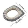 thumbnail image 4 of Universal Thickened Toilet Seat Cover with Handles - Four Seasons Washable Knitted Toilet Ring Set, Full Surround Design for Warmth and Comfort, Fits Most Round & Rectangular Toilets, 4 of 5