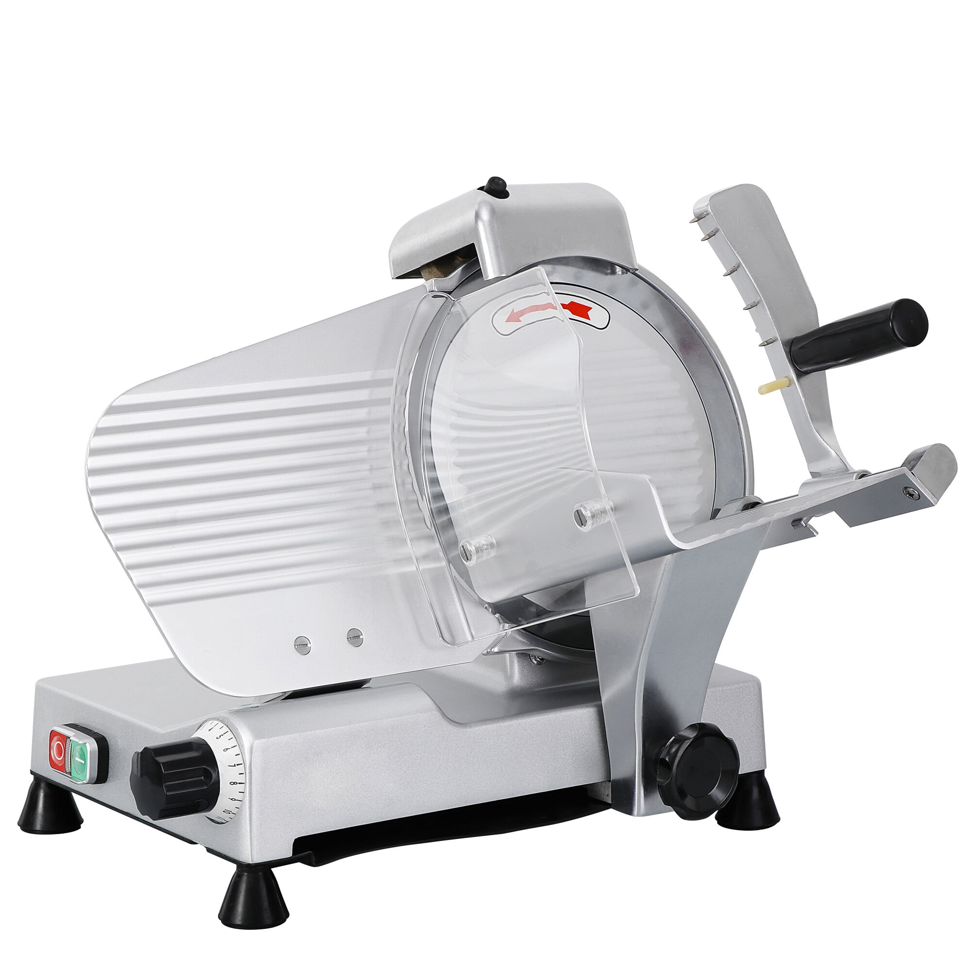 Electric Meat Slicer Stainless Steel 10'' Blade Bread Cutter Deli Food Machine 