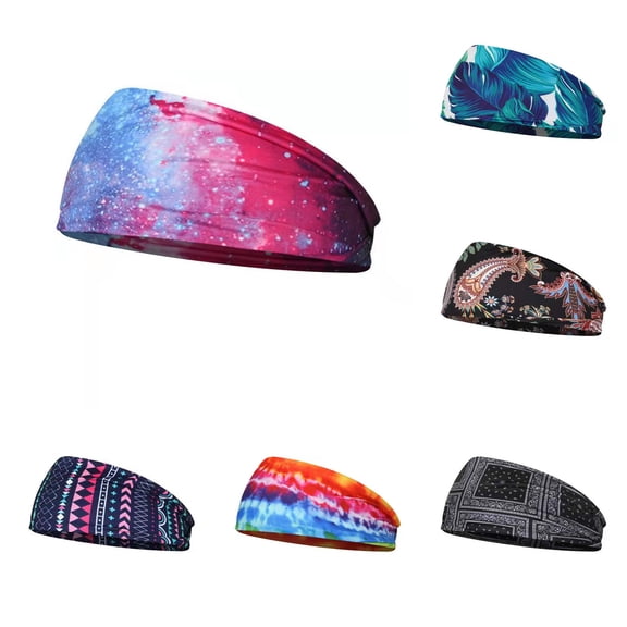 Summer Sales LSONABXA Saving $5 Black Heardband for Women Head Headband Women Wrap Headband Elastic Print Headband Women Headscarf for Women