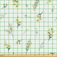 thumbnail image 2 of Ambesonne Nature Flowers Fabric by the Yard Upholstery, Wild Blossoms Art, 1 Yard, Pastel Yellow White, 2 of 5