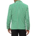 thumbnail image 3 of Lars Amadeus Men's Checked Blazer Slim Fit Casual Lightweight Plaid Sports Coat, 3 of 5