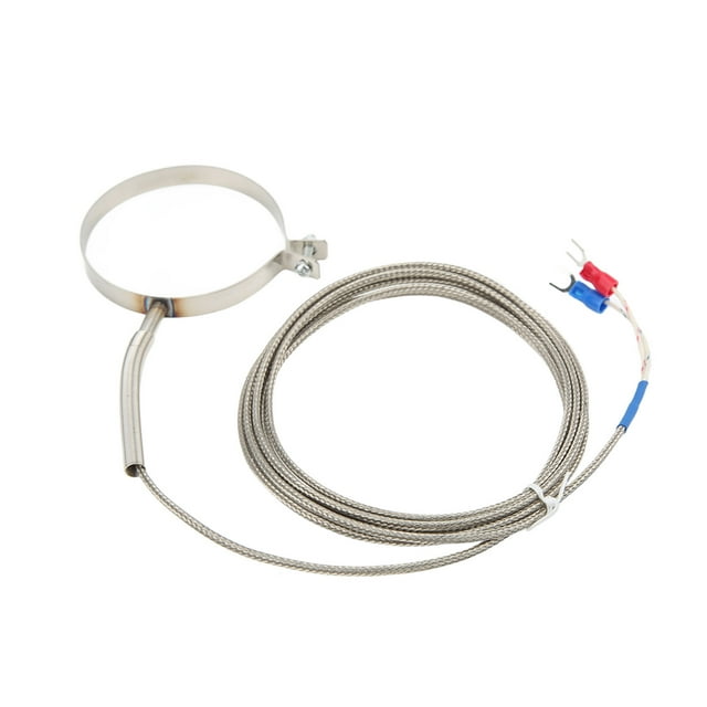 Termopar de acero inoxidable de 60 mm Rosca de sensor de temperatura tipo 0-400 ° CK para la industria 2 m / 6,6 pies VoborMX herramienta