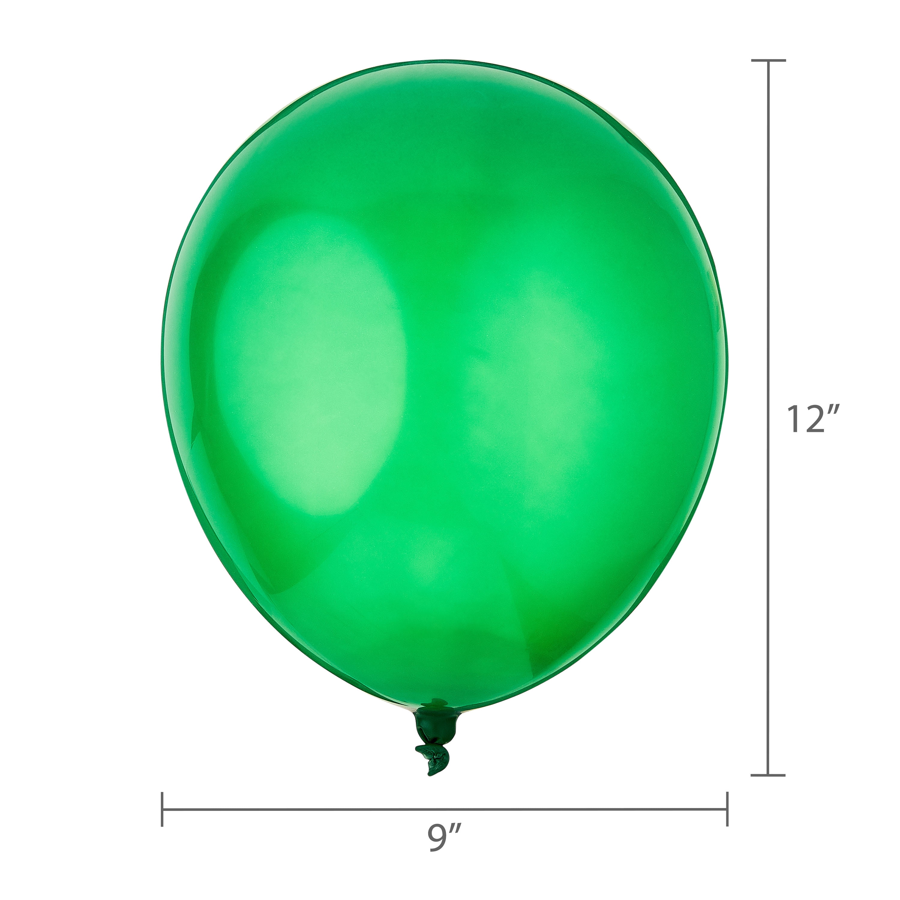 12" Green Latex Balloons, 15 Pieces, by Way To Celebrate