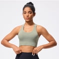 thumbnail image 2 of Women's Adjustable Back Sports Bra, Seamless Support Workout Top, 2 of 6