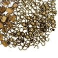 thumbnail image 3 of Kit de fijación inferior de cremallera (300 unidades), piezas de repuesto en forma de U, piezas de reparación universales Bronce, 3 of 3