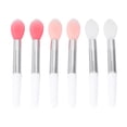 thumbnail image 1 of Makeup Brushes Translucent Plastic 6Pcs 1.9In Lip Makeup Application For Women, 1 of 8