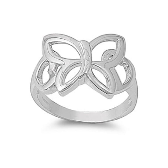 Sterling Silver Eden Butterfly Ring