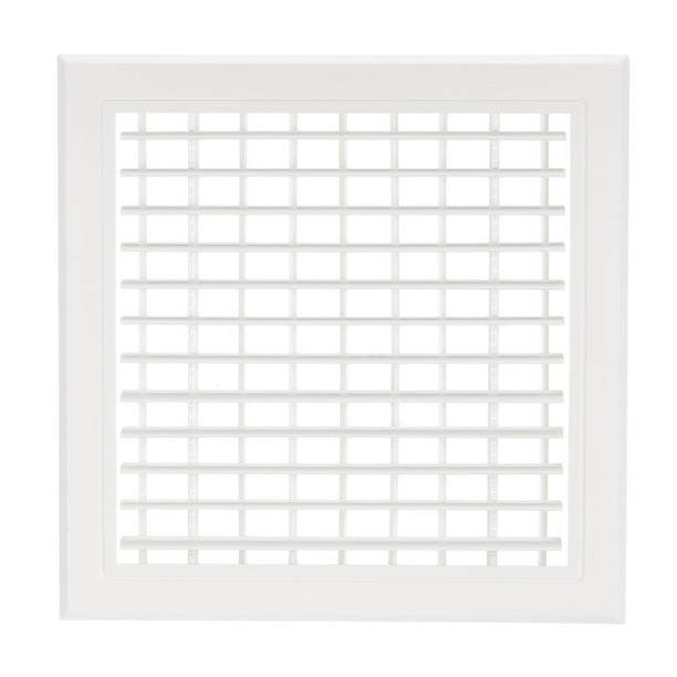Rejilla de ventilación de plástico Uxcell de 12x12 pulgadas, rejillas de ventilación de salida ajustables, cubierta de filtro de ventilación removible, rejilla de aire de suministro, blanca