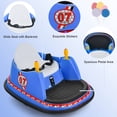 thumbnail image 5 of Infans 12V Vehicle 360° Spin Race Toy Kids Ride On Bumper Car w/ Remote Control Blue, 5 of 7