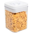 thumbnail image 1 of Home Basics Twist N’ Lock Square Food Storage Canister, Clear, 1.7 Liters, 1 of 6