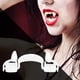 thumbnail image 3 of 3x Colmillos Retráctiles Reutilizables para Halloween, Dentaduras Decorativas de Terror, Accesorio de Cosplay para Fiestas, Juguetes de Carnaval de 3 piezas, 3 of 8