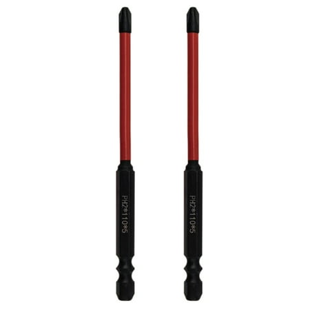 

HRC63 Degree Magnetic Cross Screwdriver Bits PH2 Multipurpose Wear-resistant