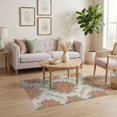 thumbnail image 3 of ODIKA 4'x6' Washable Area Rug Cottage Vintage Bouquet With Romantic Spring Petal Border Floral Rose Refined for Bedroom, Reading Nook, Pet Friendly & Non-Shedding, 3 of 7