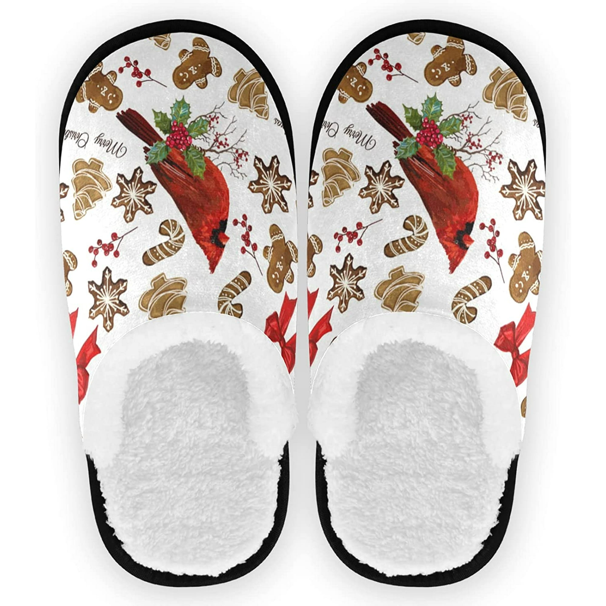 red bird slippers
