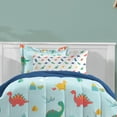 thumbnail image 3 of Dream Factory Sweet Dino Full Bed in a Bag Blue, Microfiber, 100% Polyester Fill, Male, Child, 3 of 7