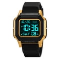 thumbnail image 4 of Reloj digital para estudiantes con diseño resistente al agua, retroiluminación luminosa, alarma, cronómetro y correa de silicona ajustable para niños y niñas., 4 of 9