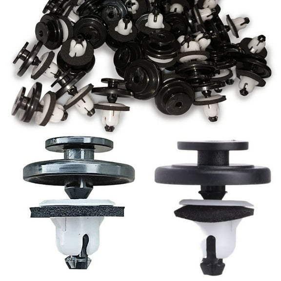 Tailgate Molding Cap Clip Spoiler Cap Clip Replascement Precision 15Pcs 91513-T6A-003 Black Perfect Fit Plastic Fangkenuo