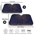 thumbnail image 7 of Lsque Gold Black Glitter Car Windshield Sun Shade | Accordion Folding Style Auto Shade for Car Truck SUV Van | Blocks UV Rays Sun Visor Protector | Medium, 7 of 7