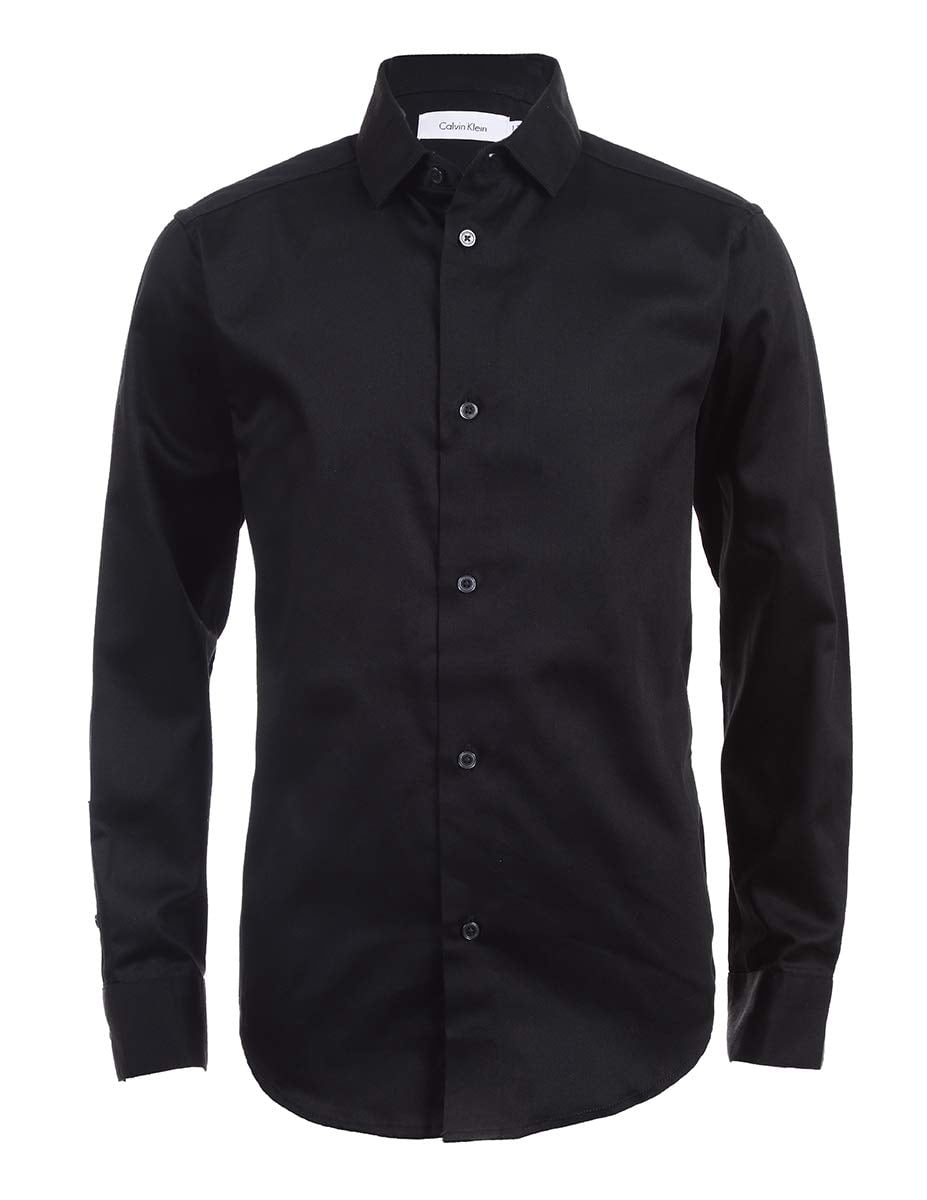 button up shirt black