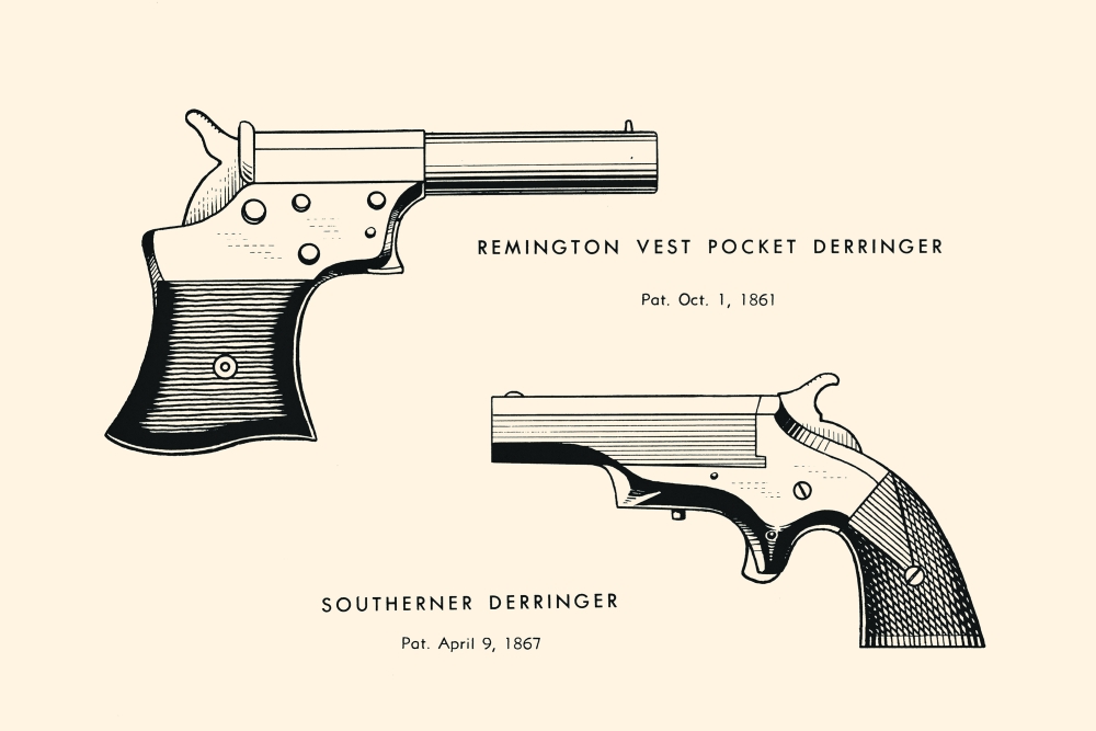 Illustrated page from a book on the history of guns. Poster Print by