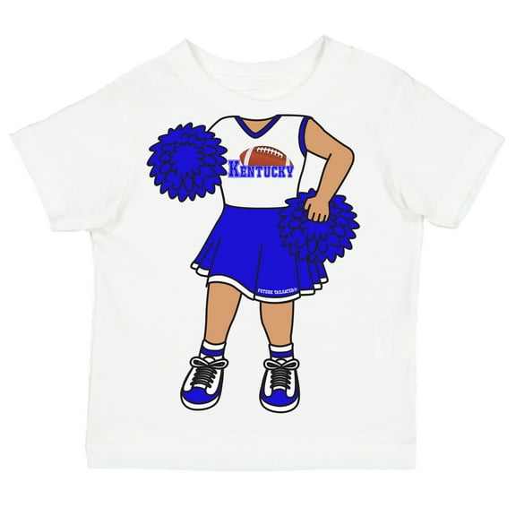 Future Tailgater Heads Up! Cheerleader Infant Toddler Youth T-Shirt for Kentucky Fans