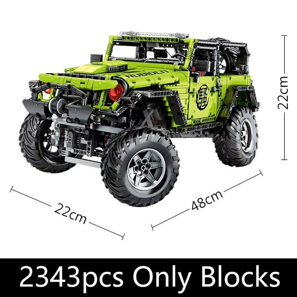Moter Power-bloques de construcción de coche técnico para niños, juguete de ladrillos para armar coche SUV con Control remoto por aplicación J902, ideal para regalo
