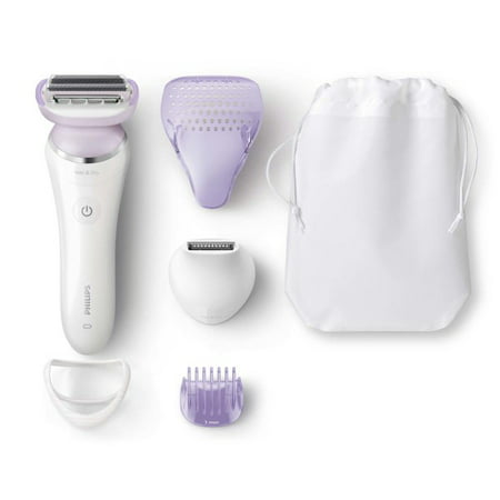 Philips SatinShave Prestige Women's Electric Shaver, Cordless Wet & Dry Use, 5 Accessories (Best Way To Use Epilator)