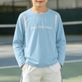 thumbnail image 2 of Boys Swim Shirt Size 8, Boys Rash Guard Long Sleeve Swim Shirt UPF 50+ Sun UV Protection Kids Youth SPF Surfing Water Beach Swimwear Top Quick Dry, 2 of 9