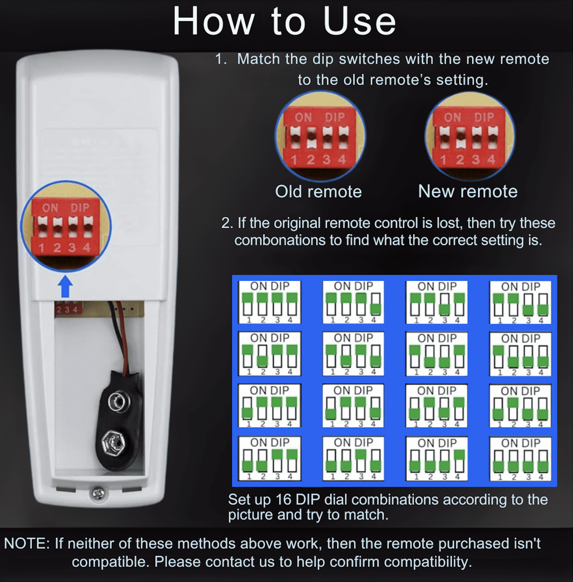 Merwry DL-4112T-02 Fan Remote Control Replacement for Home Decorators Ceiling Fans 2A767-DL-4112T-01 28865-DL4112T W/Reverse Function by MFP