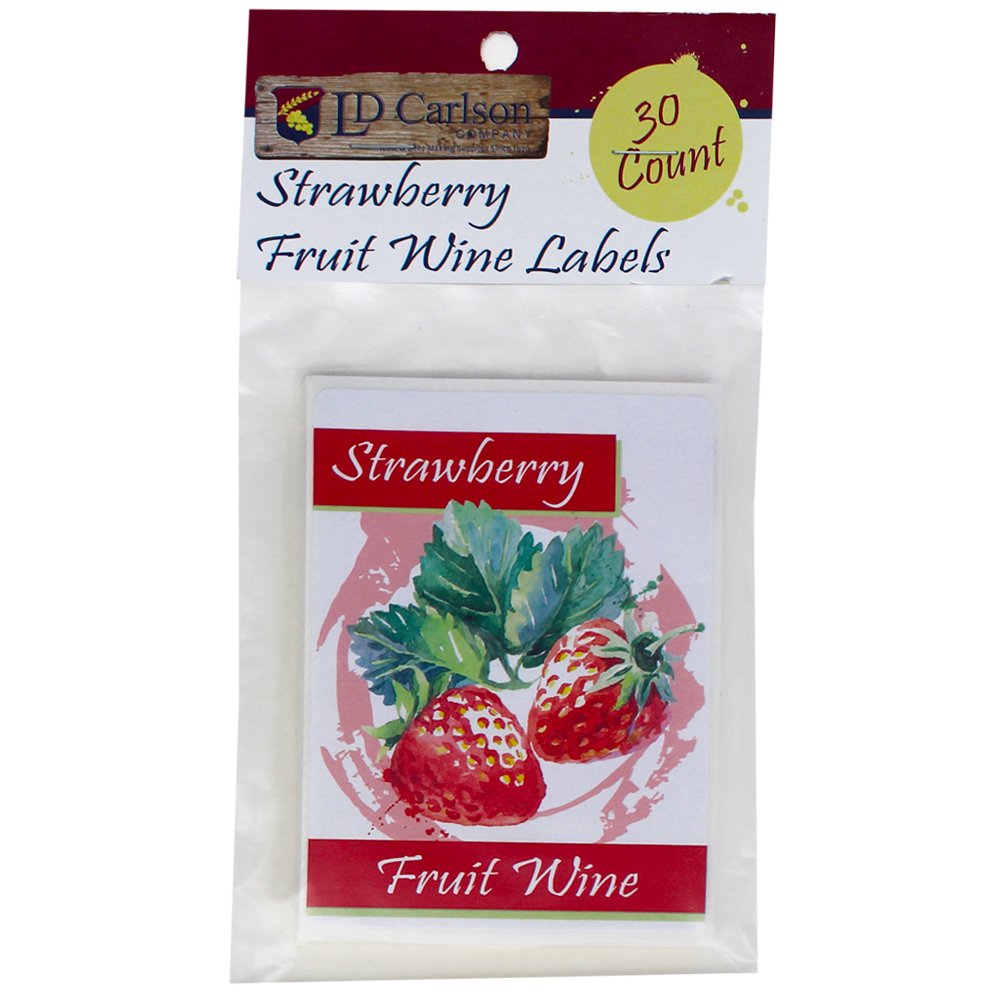 Strawberry Fruit Wine Labels