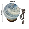 thumbnail image 3 of Led Three Dimensional Dimmable Planet Night Light Glass Blown With Wood Base Color Changing Remote Control For Bedroom Bedside Decoration Birthday Gift 14Cm Diameter, 3 of 9