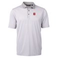 thumbnail image 2 of Men's Cutter & Buck  Gray/White Indiana Hoosiers Big & Tall Virtue Eco Pique Micro Stripe Recycled Polo, 2 of 3