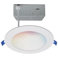 thumbnail image 2 of 12 VATIOS; CABLE DIRECTO LED; DOWNLIGHT DE BAJO PERFIL; REDONDA DE 6 PULGADAS; IOT DE ESTRELLA DE MAR; BLANCO Y RGB SINTONIZABLES; 120 VOLTIOS; 90 IRC; ACABADO BLANCO, 2 of 4