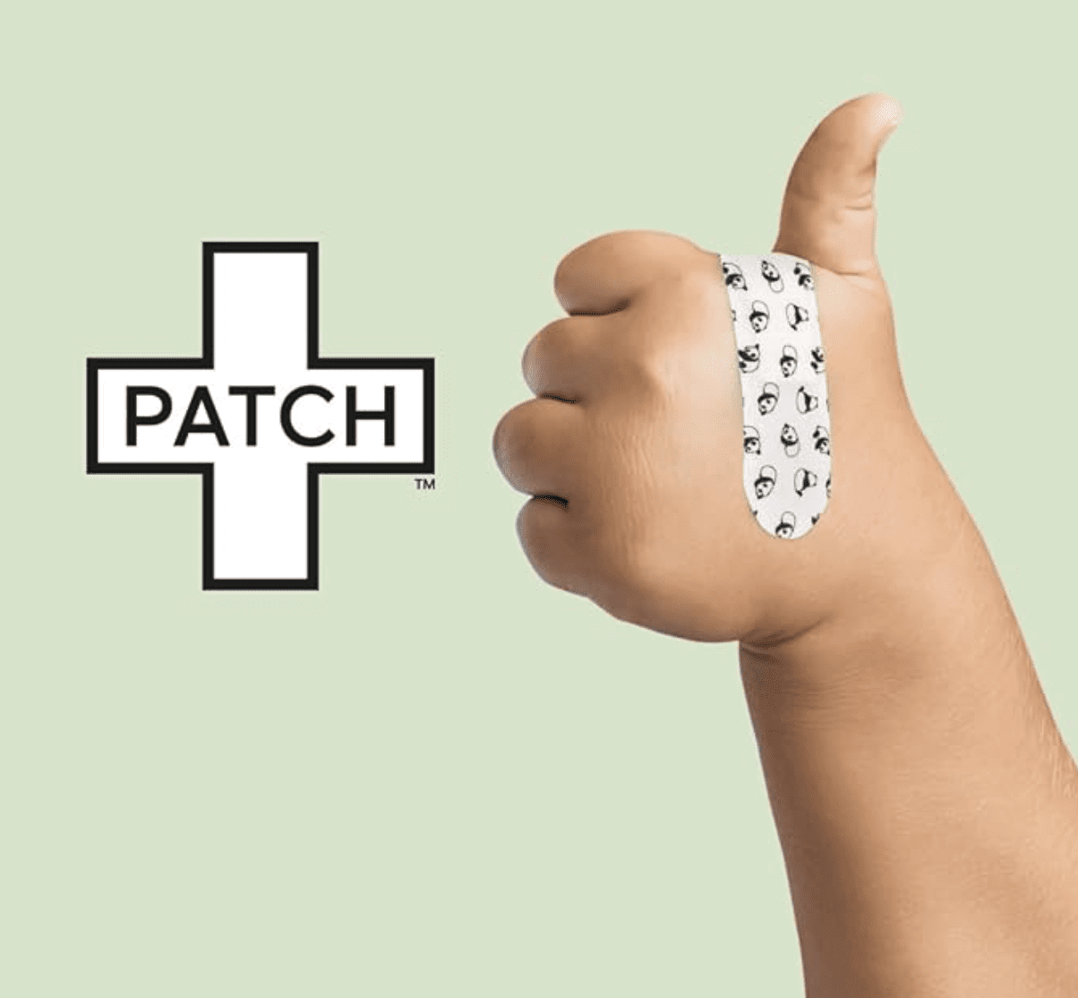 PATCH Eco-Friendly Sensitive Skin Friendly Bandages with Coconut Oil, Hypoallergenic Bandages for Sensitive Skin 25 count - 3pk